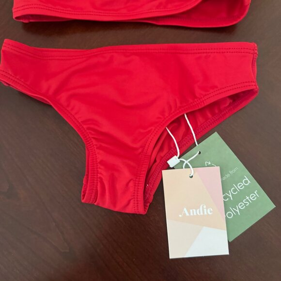 Andie Kids Toddler Girl AK002 Red Bikini Swim Set Size 3T - Picture 6 of 11